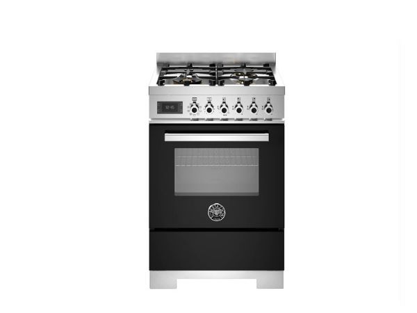 Bertazzoni PRO64L1ENET2 Professional 60cm Single Dual Fuel Cooker in Black