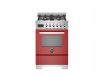 Bertazzoni PRO64L1EROT2 Professional 60cm Single Dual Fuel Cooker in Red