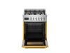 Bertazzoni PRO64L1EGIT2 Professional 60cm Single Dual Fuel Cooker in Yellow