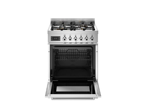 Bertazzoni PRO64L1EBIT2 Professional 60cm Single Dual Fuel Cooker in White