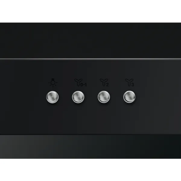 AEG DBX3651R 6000 ExtractionTech Wall Mounted Cooker Hood Matt Black_Control Panel Detail