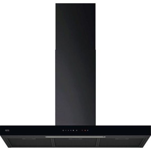 AEG GB67D91HB 6000 Hob2Hood Wall Mounted Cooker Hood Black_Front View
