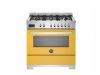 Bertazzoni PRO96L1EGIT2 Professional 90cm Single Dual Fuel Range Cooker in Yellow