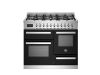 Bertazzoni PRO106L3ENET2 Professional 100cm Double Dual Fuel Range Cooker in Black