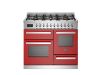 Bertazzoni PRO106L3EROT2 Professional 100cm Double Dual Fuel Range Cooker in Red