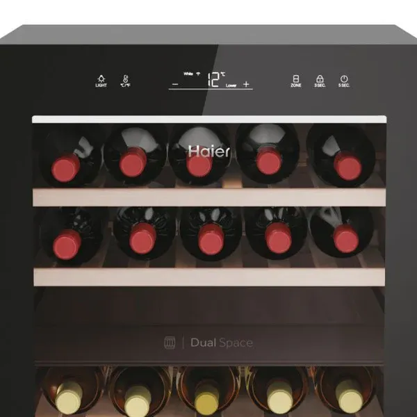 Haier HWS42GDAU1 Wine Bank 50 Series 7 Wine Cooler - Black - 42 Bottles_close