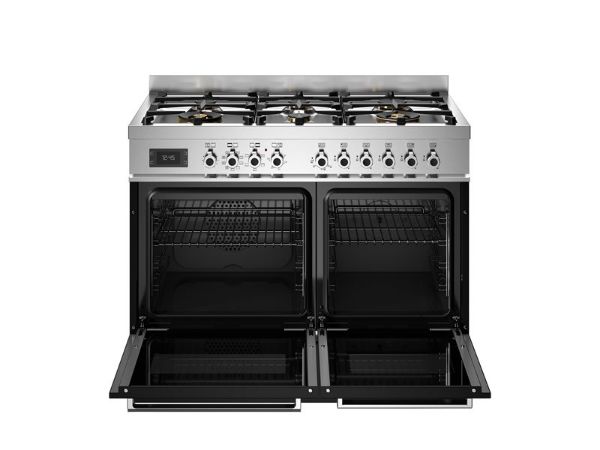 Bertazzoni PRO106L2ENET2 Professional 100cm Double Dual Fuel Range Cooker in Black