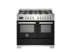 Bertazzoni PRO106L2ENET2 Professional 100cm Double Dual Fuel Range Cooker in Black