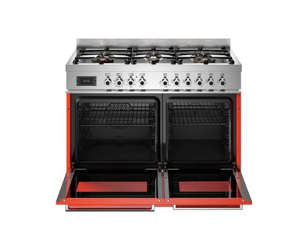 Bertazzoni PRO106L2EART2 Professional 100cm Double Dual Fuel Range Cooker in Orange