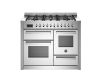 Bertazzoni PRO116L3EXT2 Professional 110cm Triple Dual Fuel Range Cooker in Stainless Steel