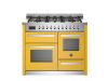 Bertazzoni PRO116L3EGIT2 Professional 110cm Triple Dual Fuel Range Cooker in Yellow