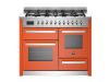 Bertazzoni PRO116L3EART2 Professional 110cm Triple Dual Fuel Range Cooker in Orange