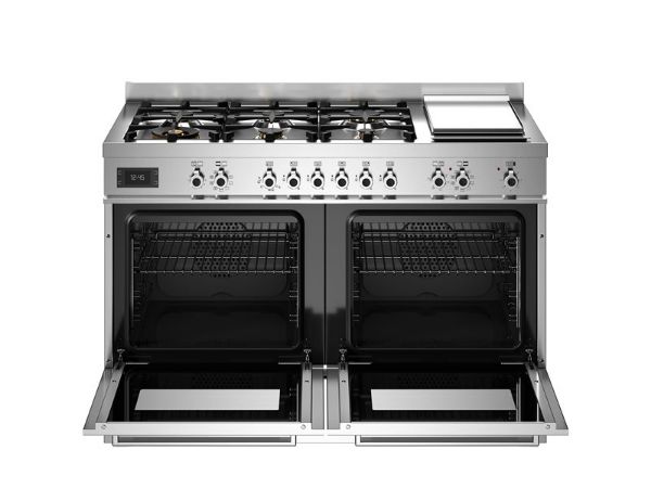 Bertazzoni PRO126G2EXT2 Professional 120cm Dual Fuel Range Cooker in Stainless Steel 