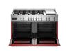 Bertazzoni PRO126G2EROT2 Professional 120cm Dual Fuel Range Cooker in Red