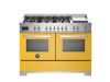 Bertazzoni PRO126G2EGIT2 Professional 120cm Dual Fuel Range Cooker in Yellow