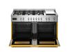Bertazzoni PRO126G2EGIT2 Professional 120cm Dual Fuel Range Cooker in Yellow