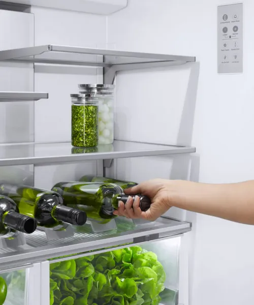 Fisher & Paykel RS90AU3 Integrated French Door Fridge Freezer with Ice Maker - 900mm
