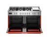 Bertazzoni PRO126G2EART2 Professional 120cm Dual Fuel Range Cooker in Orange
