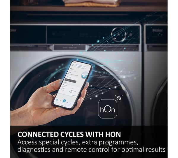 Haier HWD100B14959NUK Pro Series 5 WiFi-enabled 10 kg Washer Dryer - White_ai