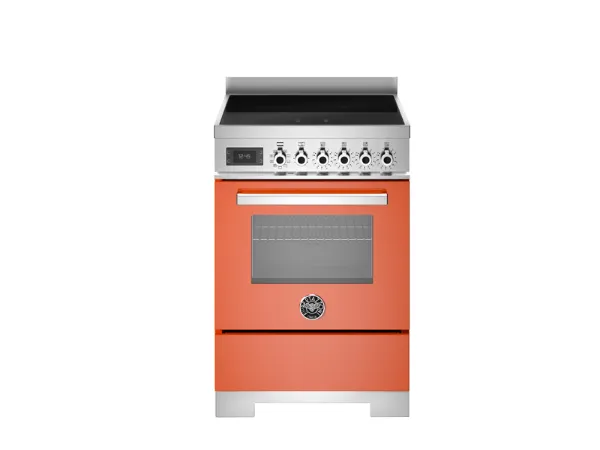 Bertazzoni PRO64I1EART2 Professional 60cm Induction Range Cooker in Orange