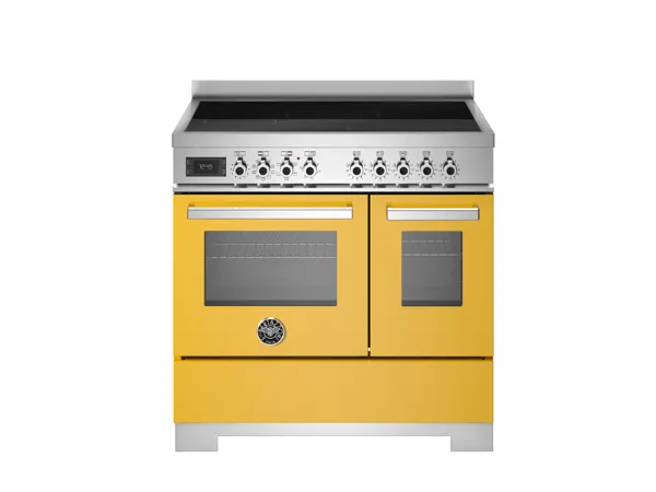 Bertazzoni PRO95I2EGIT2 Professional 90cm Induction Range Cooker in Yellow