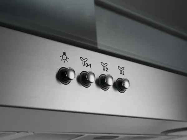 AEG DTB3652M 5000 ExtractionTech Wall Mounted Cooker Hood Stainless Steel & Glass_Control Panel Detail