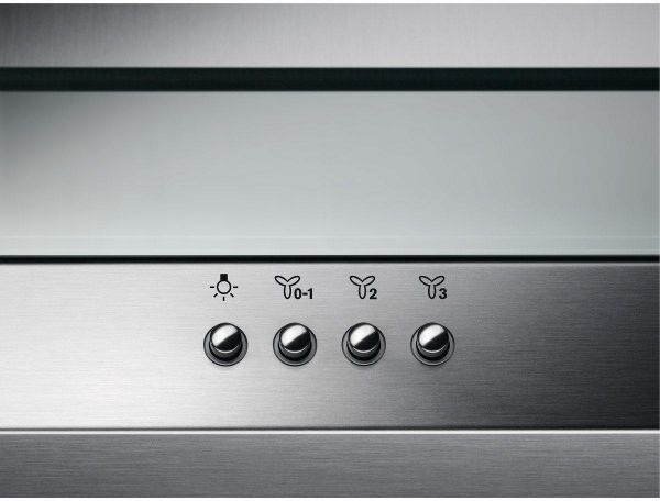 AEG DTB3654M 6000 ExtractionTech Wall Mounted Cooker Hood Stainless Steel & Glass_Control Panel Detail