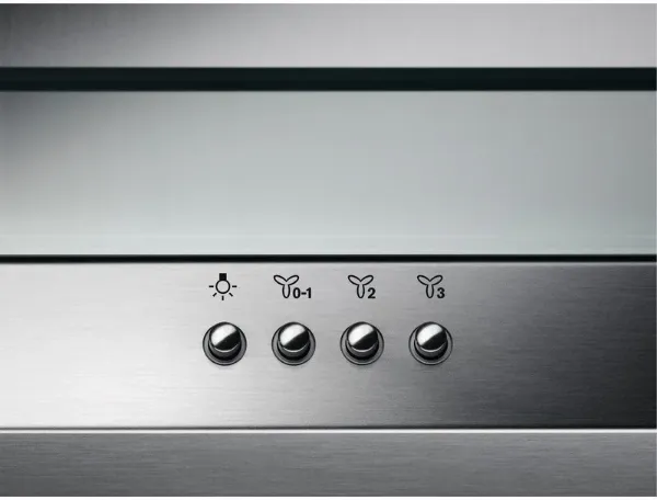 AEG DTB3953M 3000 ExtractionTech Wall Mounted Cooker Hood Stainless Steel & Glass_Control Panel Detail