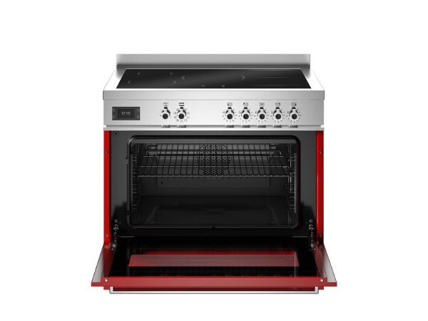 Bertazzoni PRO95I1EROT2 Professional 90cm Single Induction Range Cooker in Red