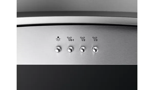 AEG DTB3653M 3000 ExtractionTech Wall Mounted Cooker Hood Stainless Steel & Glass_Control Panel Detail