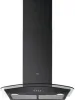AEG DTX3640B 5000 LEDLights Wall Mounted Cooker Hood Black Glass_Front View