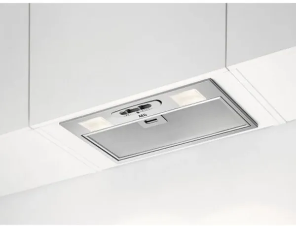 AEG DGX3523S 3000 ExtractionTech Integrated Canopy Cooker Hood Grey_Installed Kitchen View
