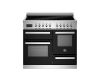 Bertazzoni PRO105I3ENET2 Professional 100cm Triple Induction Range Cooker in Black