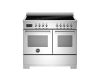 Bertazzoni PRO105I2EXT2 Professional 100cm Double Induction Range Cooker in Stainless Steel