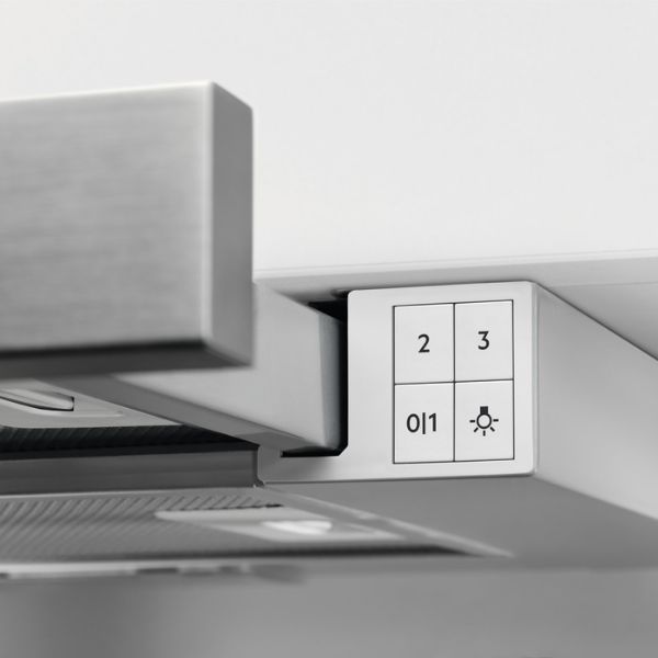 AEG DPB3932S 3000 ExtractionTech Telescopic Cooker Hood Silver_Control Panel Detail