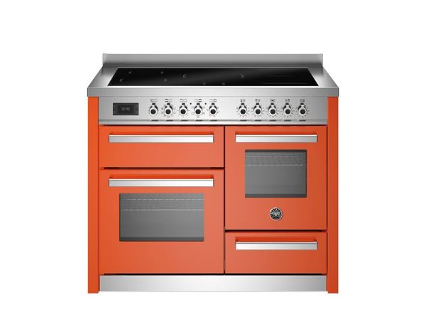 Bertazzoni PRO115I3EART2 Professional 110cm Triple Induction Range Cooker in Orange