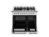 Bertazzoni HER96L2EXT2 Heritage 90cm Double Dual Fuel Range Cooker in Stainless Steel