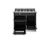Bertazzoni HER106L3ENET2 Heritage 100cm Triple Dual Fuel Range Cooker in Black