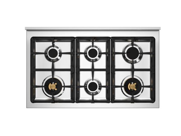 Bertazzoni HER106L3EAVT2 Heritage 100cm Triple Dual Fuel Range Cooker in Ivory