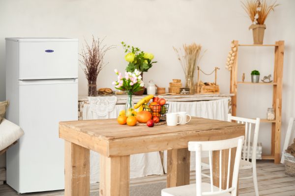 Iceking FF218EW Top Mount Fridge Freezer - White