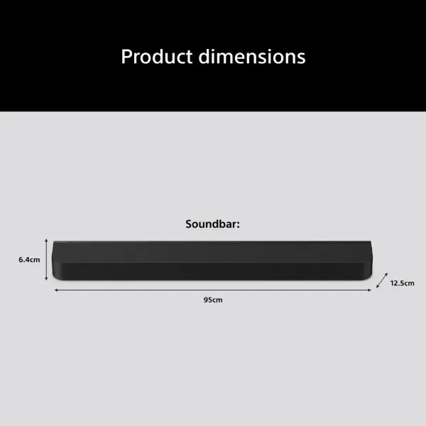 Sony HTA7100.CEK BRAVIA Theatre Bar 7 Dolby Atmos Soundbar - Black_dimensions