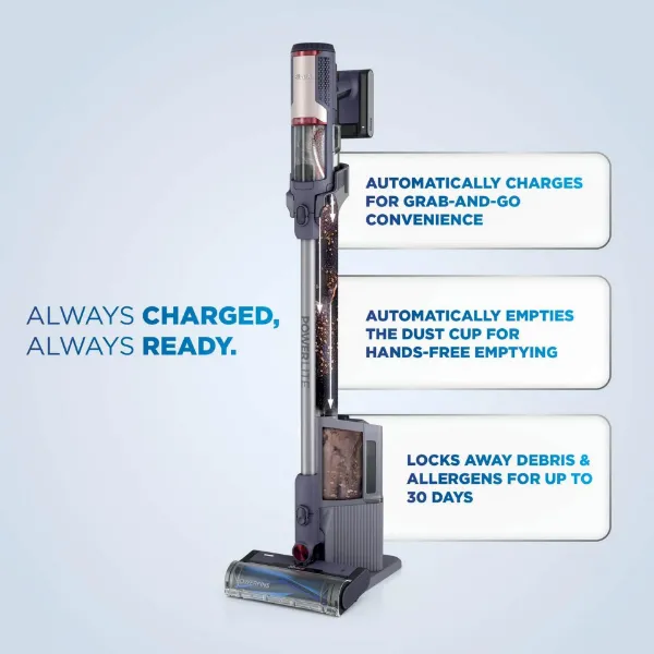 Shark BU3621UKT Cordless Stick Vacuum Cleaner - 40 Minutes Run Time - Glacier Blue_charge