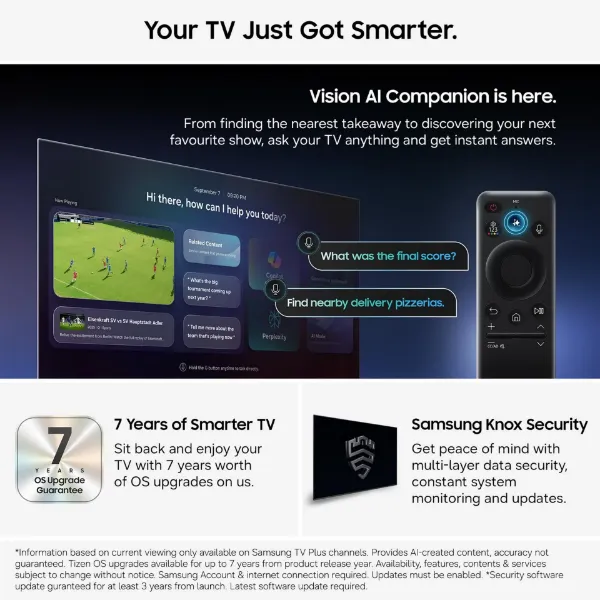 Samsung UE65M70HAKXXU 65" 4K Mini LED Vision AI Smart TV_smart