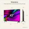 LG 43NU900B6LA.AEK 43" 4K UHD NANO AI Smart TV_dimensions