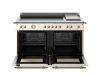 Bertazzoni HER125I2EAVT2 Heritage 120cm Double Induction Top and Griddle Range Cooker in Ivory