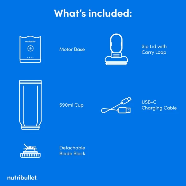 Nutribullet 02925 Flex Portable Blender - Forest Green_contents