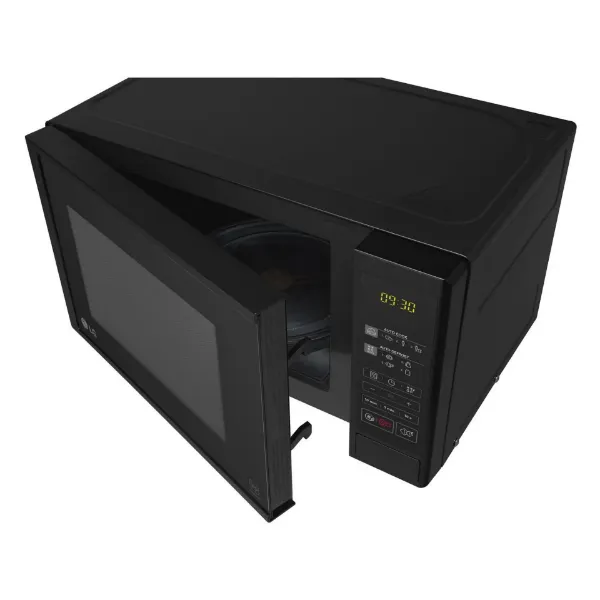 LG MS2042D 20 Litres Microwave - Black_angled view