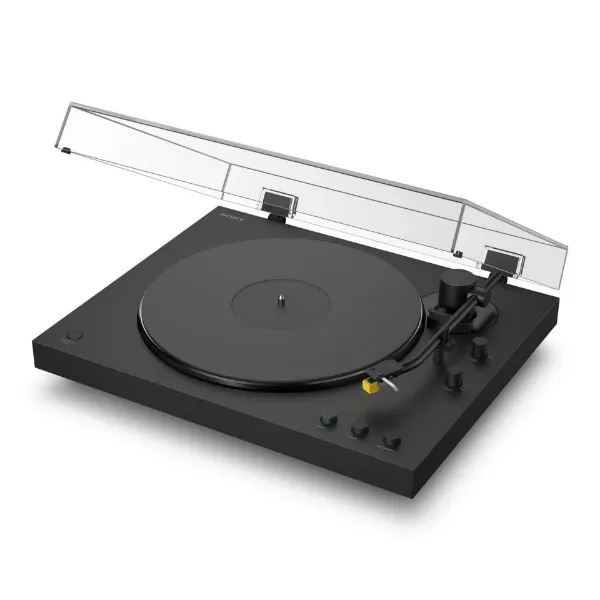Sony PSLX5BT.CEK Wireless Bluetooth Turntable with Auto Playback - Premium cartridge & Stylus - Pure Black_main