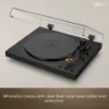Sony PSLX5BT.CEK Wireless Bluetooth Turntable with Auto Playback - Premium cartridge & Stylus - Pure Black_dust cover
