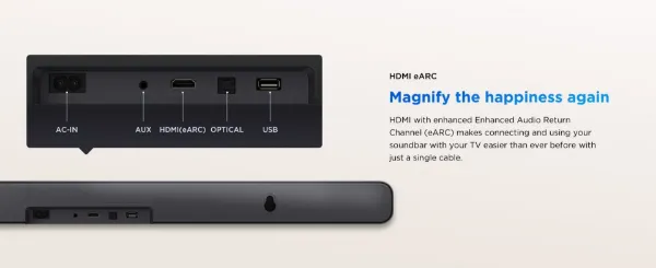 TCL S45H 2.0chPro All-in-One Deep Bass Soundbar - Dark Titanium_ports